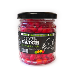 100% Catch – Suvi kuvani kukuruz za udicu 130gr Jagoda